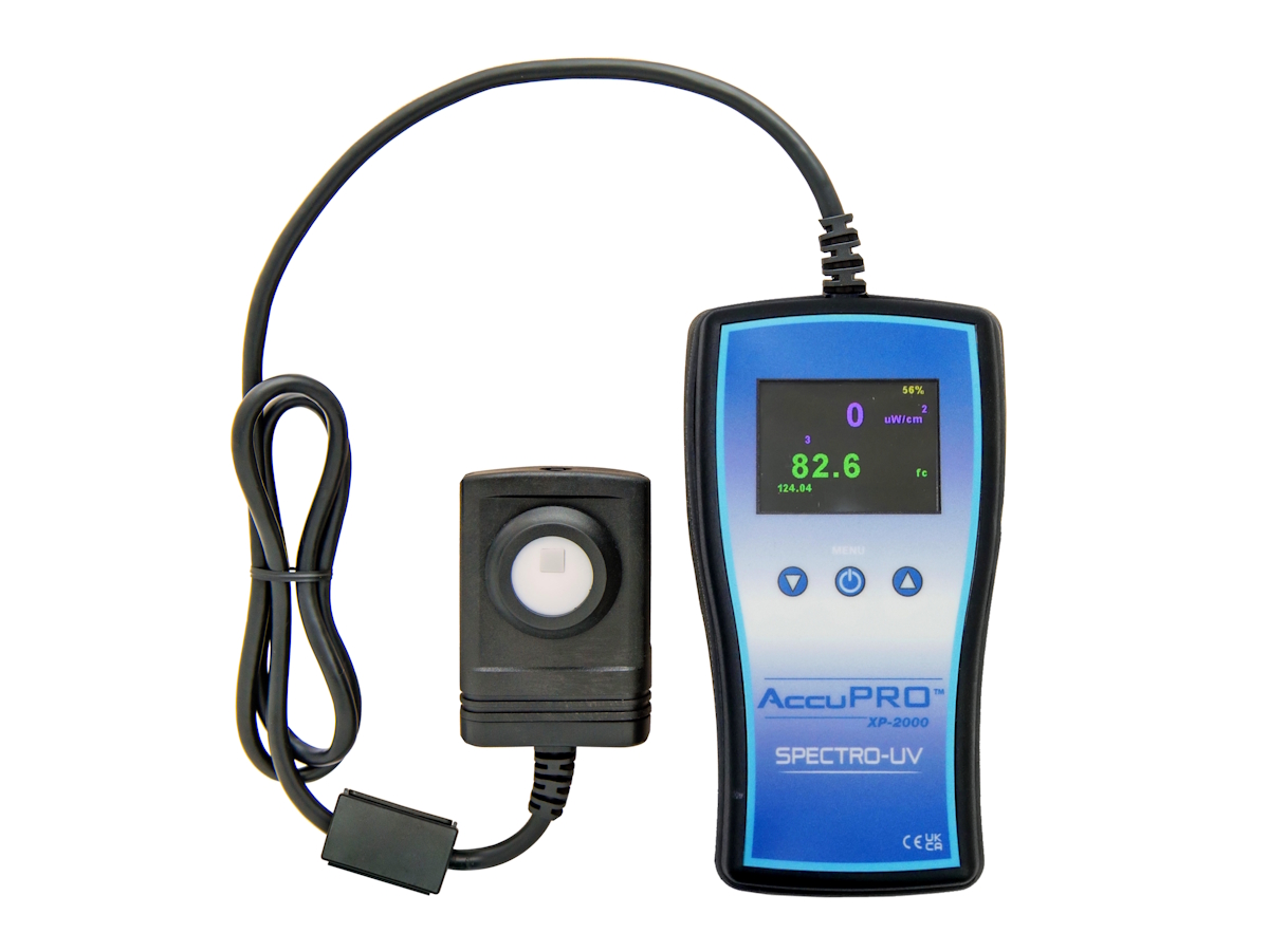 紫外線と照度を同時に測定