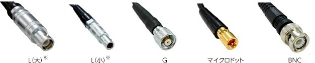 超音波探傷器・厚さ計用変換コネクタのコネクタラインナップ