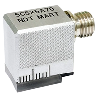 超音波探傷器用斜角探触子（鉄筋ガス圧接用） GA5-70Gへのリンク