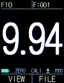 10mm（10,000μm）までの膜厚測定が可能の写真